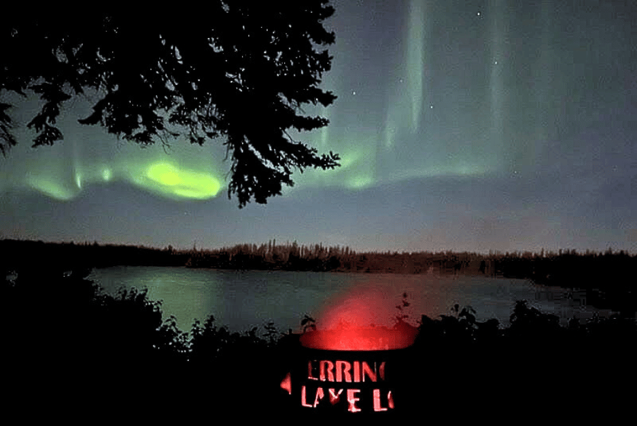 Norther Lights at Errington Lake Lodge